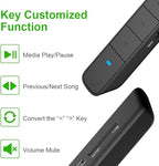 Norwii N75 Rechargeable Presentation Clicker with Green Light Pointer for presentations, PowerPoint Clicker for Presentation Remote, Long Range Wireless Presenter (Green Light)