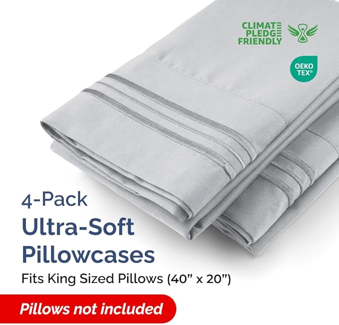 King Pillow Cases Set of 4 - Image 2