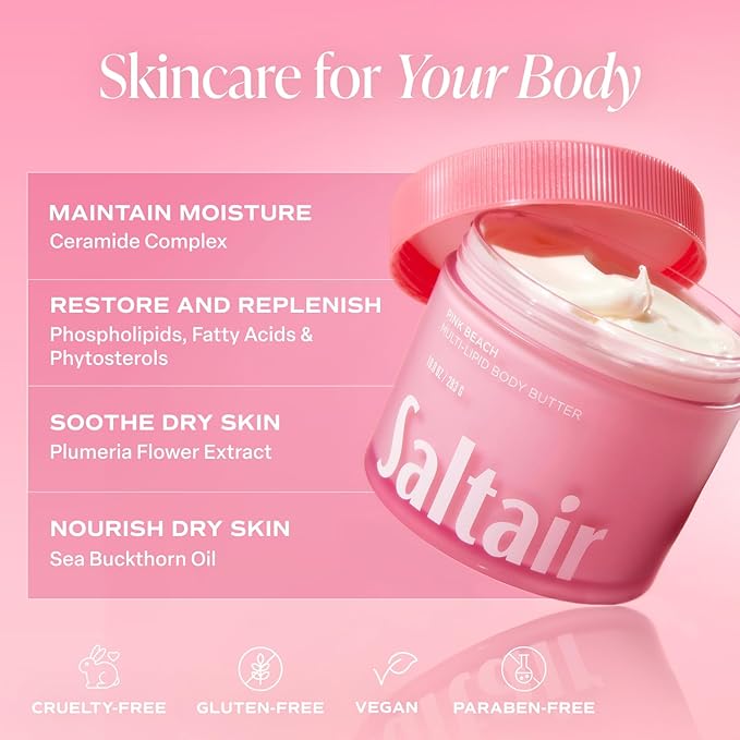 Saltair Multi-Lipid Body Butter – Hydrating 24-Hour Moisture – Body Cream - Image 3