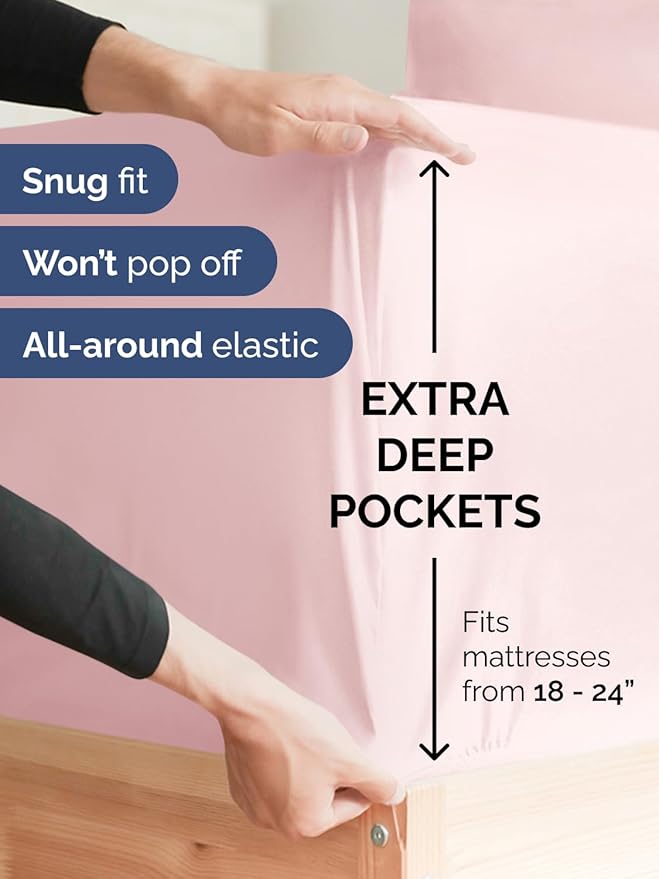 Extra Deep Full Fitted Sheet - Image 2