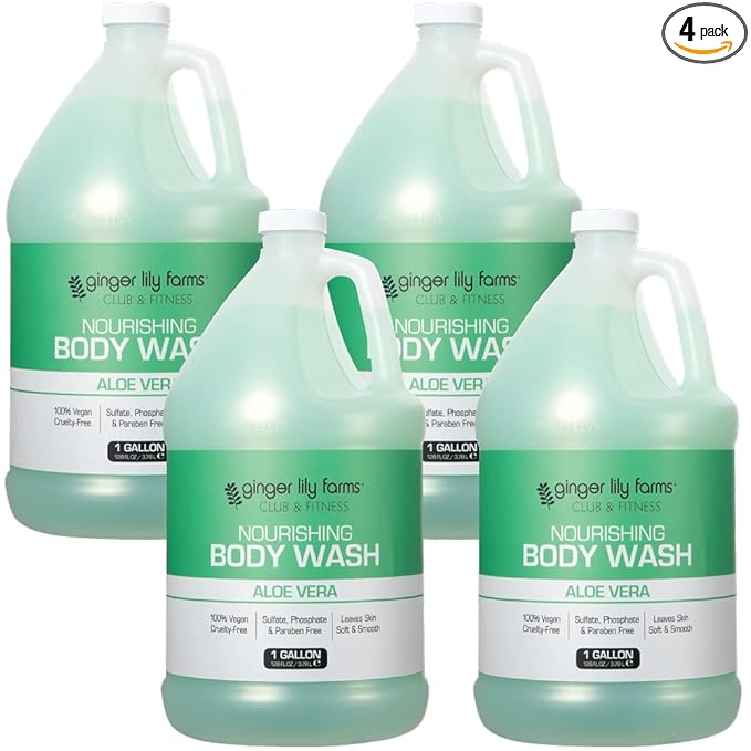 Ginger Lily Farms Club & Fitness Nourishing Body Wash, 100% Vegan & Cruelty-Free by GingerLilyFarms