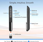 Norwii Bluetooth Presentation Clicker for PowerPoint, Wireless Presenter, Presentation Remote with Pointer, Slide Clicker with 328ft Long Range for Teacher and Presenter, macOS Applicable