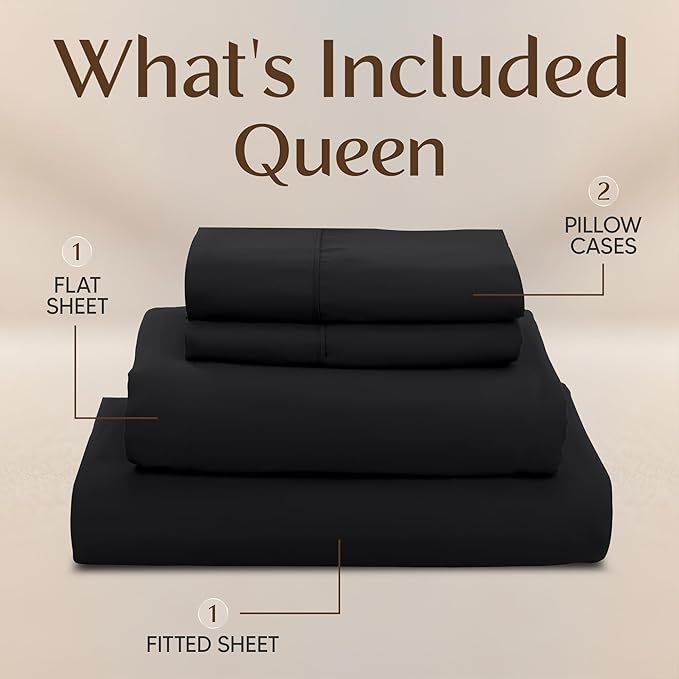 Utopia Bedding Queen Size Sheet Set – 4 Piece Bed Sheets, Soft and Breathable - Image 3