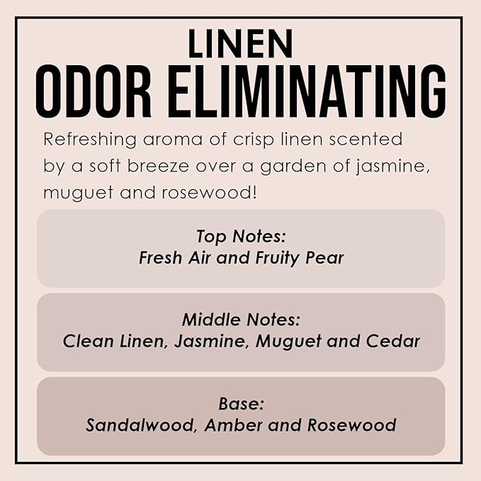 Fresh Linen Two Pack Odor Eliminating Highly Fragranced Candle - Image 4