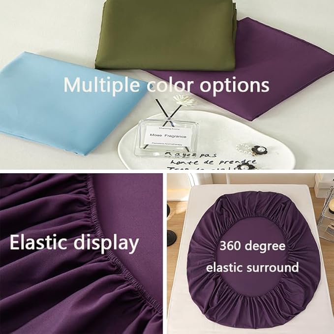 Bedding Queen Size Fitted Sheet Only- Bottom Matress Fitted Sheet-Fits 15inches - Image 4