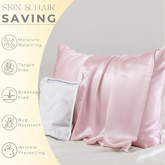 PROMEED Natural 23mm Silk Travel Pillow Cases 13 x 18 - Image 3