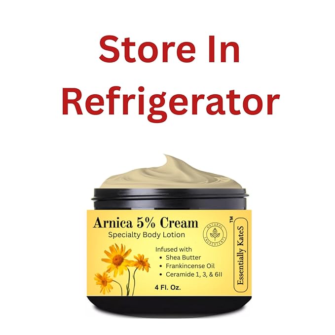 Essentially KateS Arnica 5% Cream Lotion 4 Fl Oz – Frankincense Oil, Shea Butter - Image 5