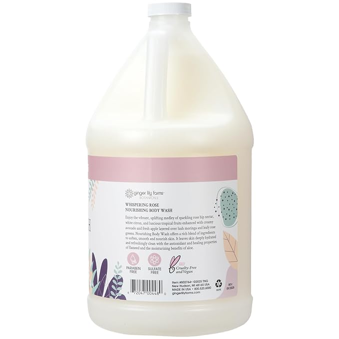 Ginger Lily Farms Botanicals Nourishing Body Wash, 100% Vegan & Cruelty-Free - Image 2