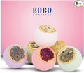 Bath Bombs for Women, Gift Set of 6 Fizzies Luxury Large Size by BoboSweeTree