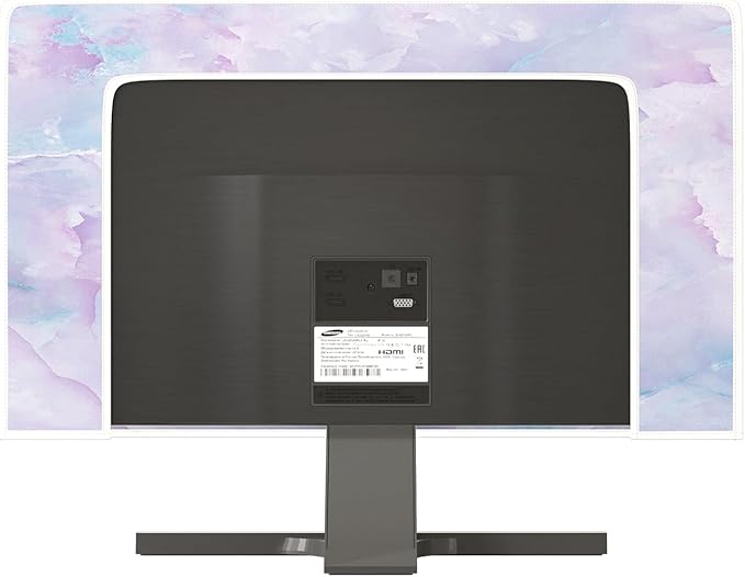 Baocicco Violet Marble Waterproof 26, 27, 28 Inch Anti-Static Dustproof LCD/LED/HD Abstract Creative Desige Monitor Accessories Laptop TV LCD Screen Texture Monitor Decoration for Tablet