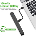 Norwii N75 Rechargeable Presentation Clicker with Green Light Pointer for presentations, PowerPoint Clicker for Presentation Remote, Long Range Wireless Presenter (Green Light)