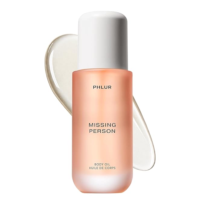 PHLUR Missing Person Body Oil, 4 Fl Oz – Skin Musk Bergamot & Jasmine Scented by PHLUR