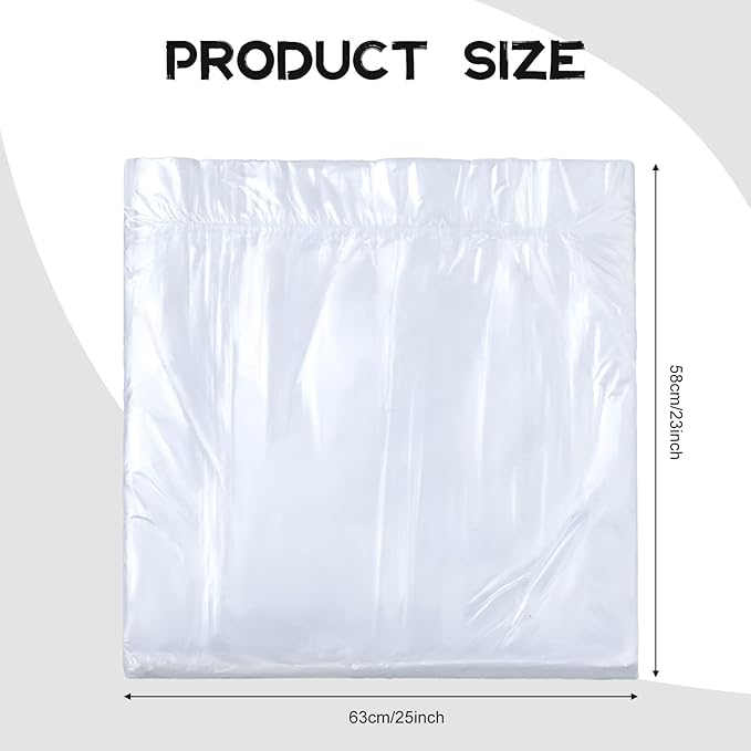 100 Pcs Disposable Foot Tub Liner Portable Bath Bags Plastic Pedicure Spa Bags - Image 2