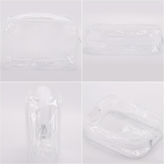 Tbestmax 10 Pcs Clear Cosmetic Bags Small Makeup Bags Portable Waterproof - Image 4
