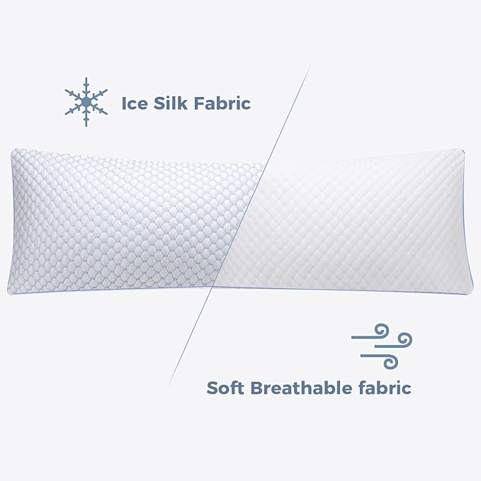 OSBED Cooling Adjustable Shredded Memory Foam Body Pillow - Image 7