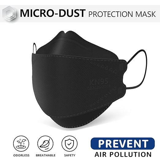 LEVENIS KN95 Face Masks 100 Pack, Breathable Comfortable and Disposable KN95 - Image 2