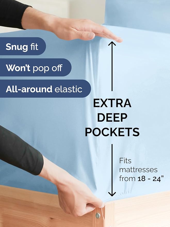 Extra Deep Split King Sheet Set - Image 3