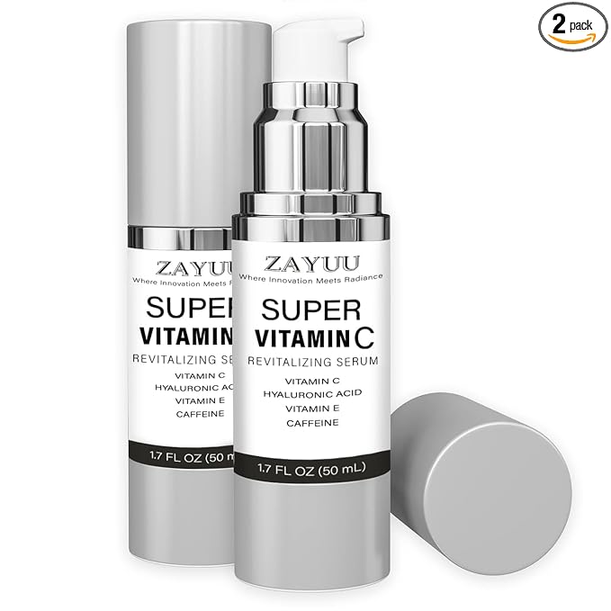 Super Vitamin C Serum 2-Pack — Hydrating Brightening Face Serum by CAESARTELELLC