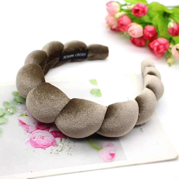 Fashion Headbands for Women Padded Fabric Hair Bands Wide Velvet Non Slip - Image 4