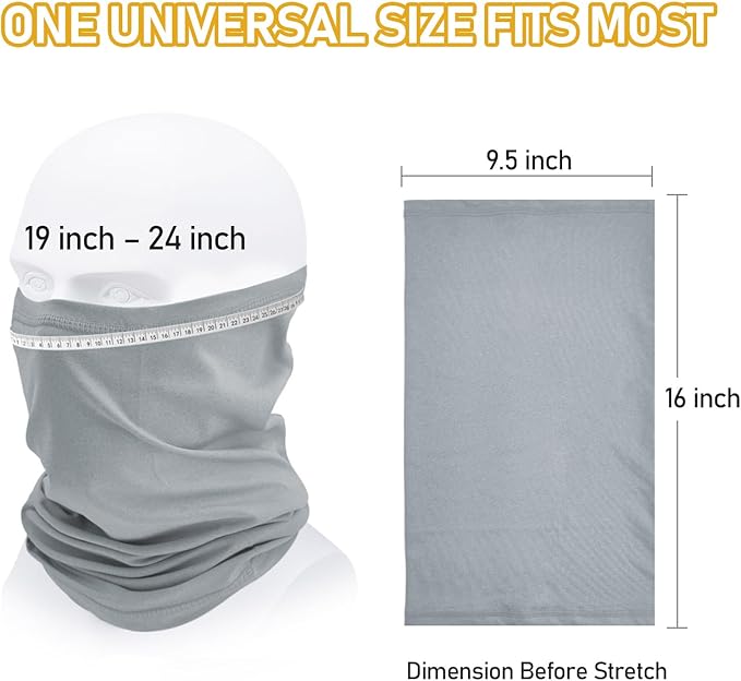 TICONN Neck Gaiter Face Cover Scarf, Neck Warmer Breathable Sun & Wind-proof - Image 4