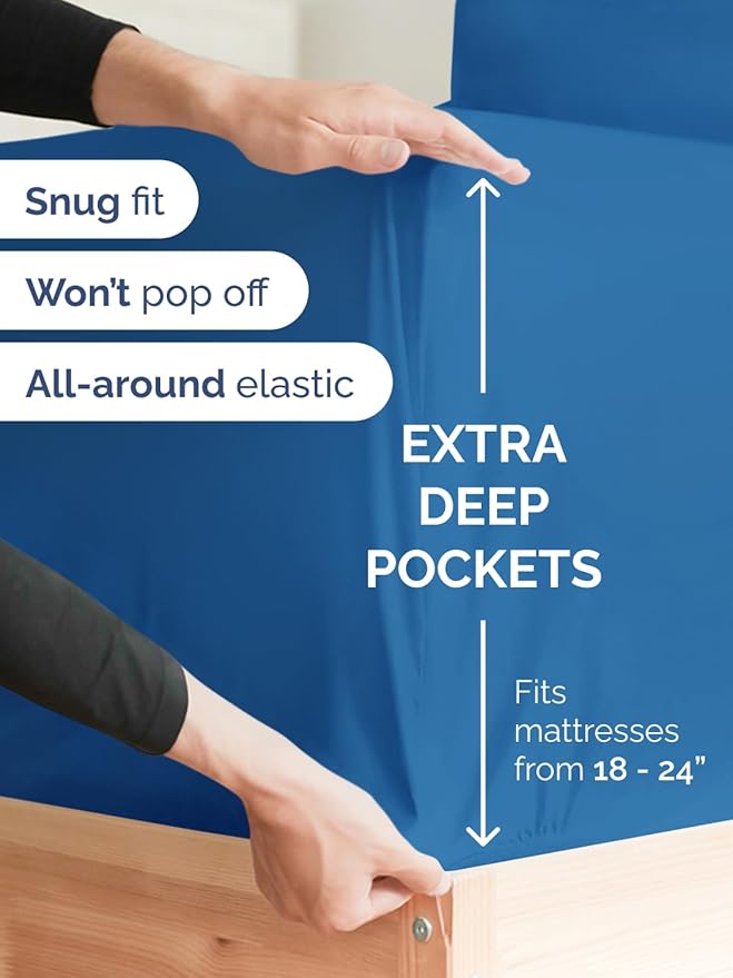 Extra Deep King Fitted Sheet - Image 2