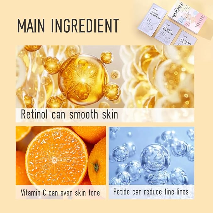 Yeokoe Forehead Wrinkle Patches, Under Eye Patches and Lip Mask 30 PCS. Face - Image 4