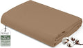 Royale Linens 100% Organic Cotton Twin XL Flat Sheet Only by ROYALELINENS