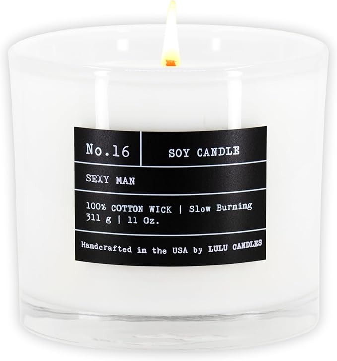 Lulu Candles | Sexy Man| Luxury Scented Soy Jar Candle | Hand Poured in The USA by LULUCANDLES