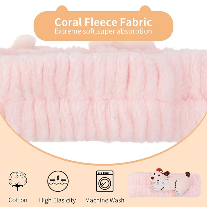 PERFECTSIGHT Kawaii Headband for Spa, Washing Face, Party - Image 3