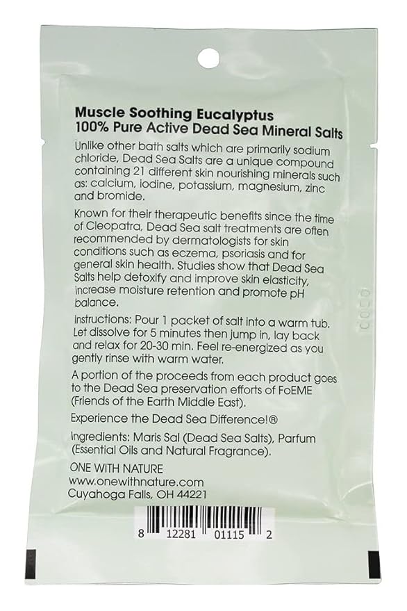 One With Nature Bath Salt Green Eucalyptus, 2.5 Ounce - Image 4
