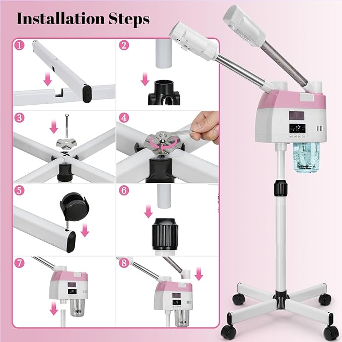Professional Facial Steamer, 2 in 1 Facial Steamers - Image 6