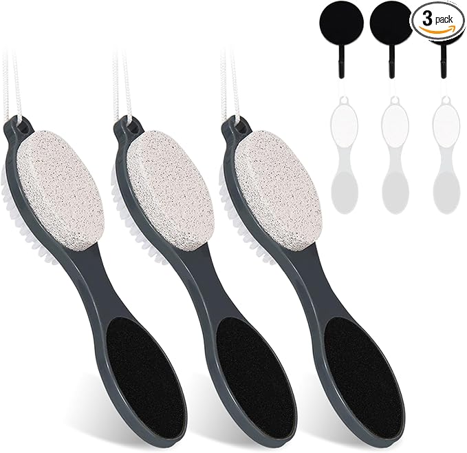 Foot File Callus Remover-3 Pcs 4 in 1 Foot Scrubber Dead Skin Remover by Yclin
