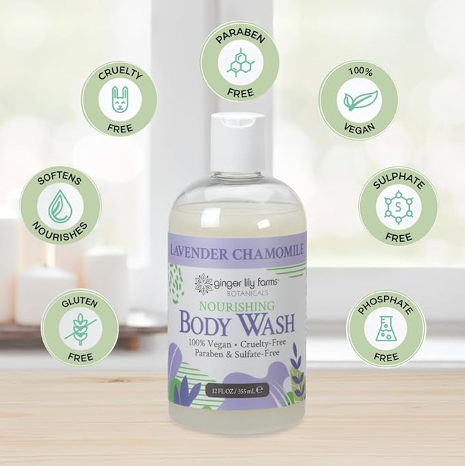 Ginger Lily Farms Botanicals Nourishing Body Wash, 100% Vegan & Cruelty-Free - Image 5