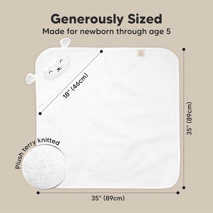 KeaBabies Hooded Baby Towel for Newborn - Image 4