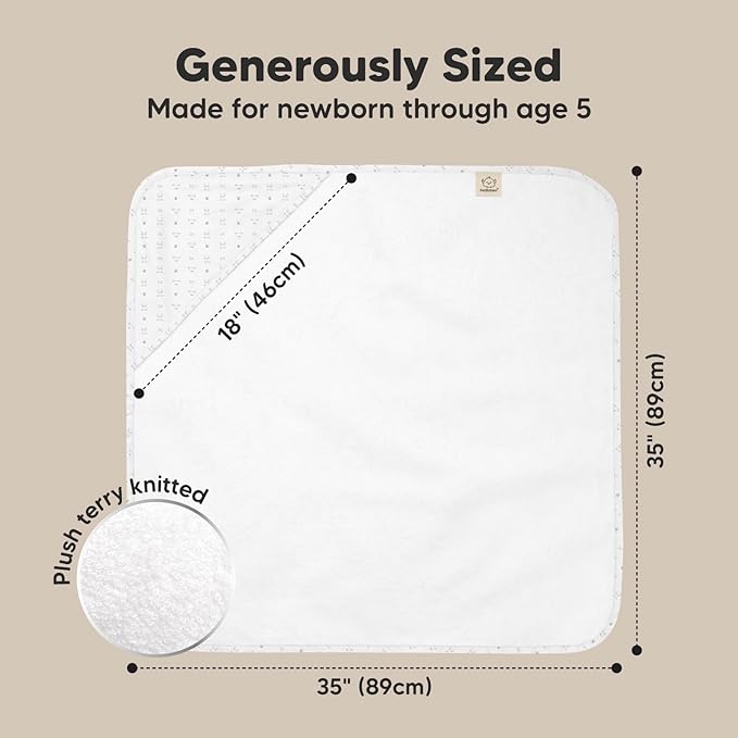 KeaBabies Hooded Baby Towel for Newborn - Image 4
