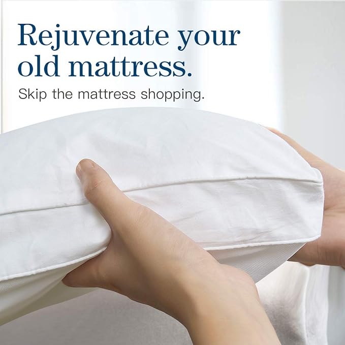 COONP Twin Mattress Topper, Extra Thick Pillowtop, Cooling Plush Mattress Pad - Image 5