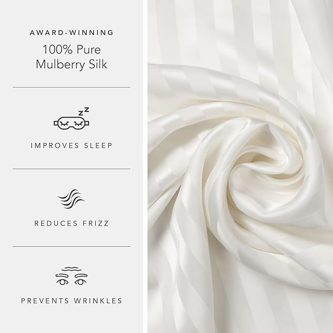 Fishers Finery 30mm 100% Pure Mulberry Silk Pillowcase, Quality Tested - Image 5