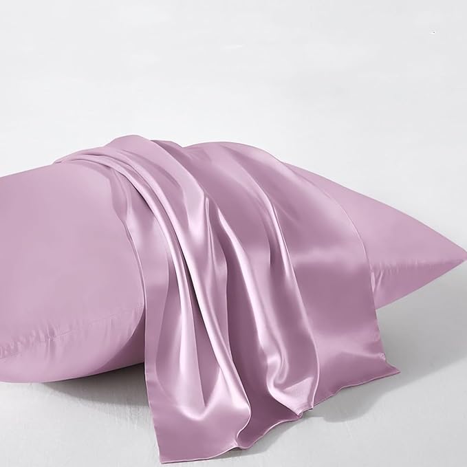 Purple Silk Pillowcase for Hair and Skin Made in USA, Pure 22 Momme Silk Pillow - Image 4