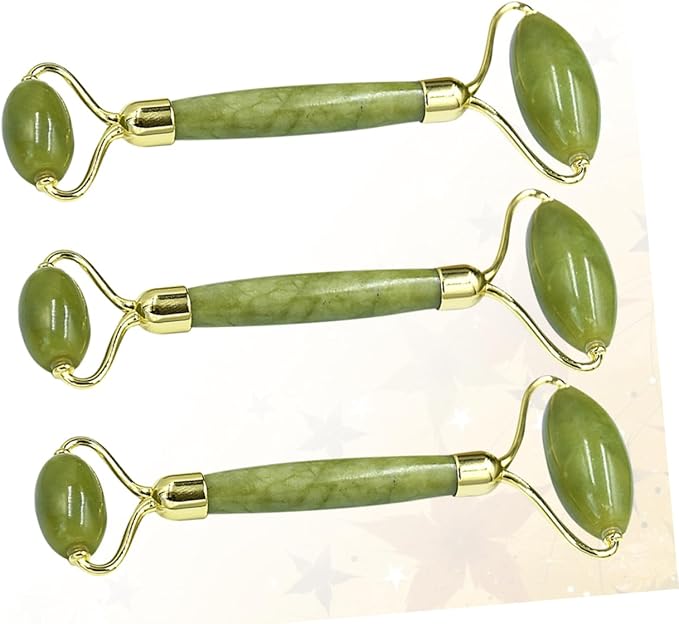 NOLITOY 3pcs Jade Roller Facial Massage Tool Portable Skin Care - Image 4