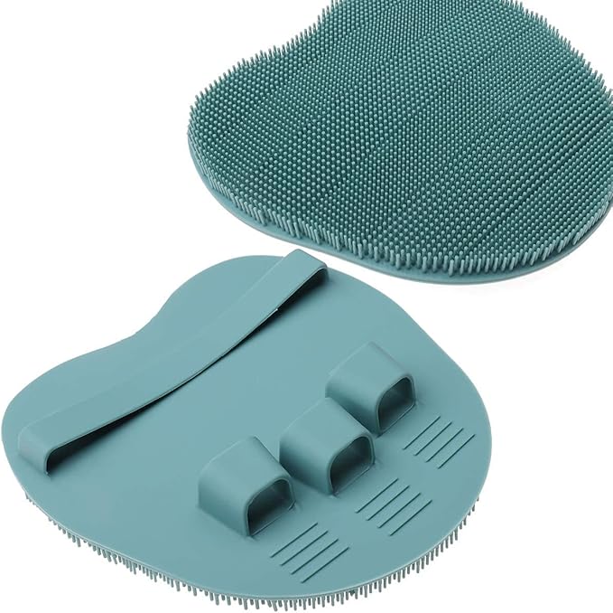 2 Pack Soft Silicone Shower Brush, Body & Face & Short Hair Wash, Bath - Image 8