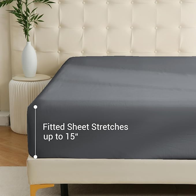 Bulk Full Fitted Sheet Only Deep Pocket 6 Pack, Quick Sort Bottom Bed Sheets - Image 3