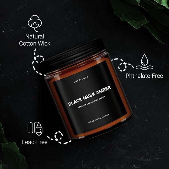 1OAK Black Musk Amber Candle - Image 4