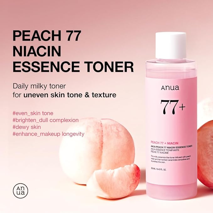 Anua Peach 77 Niacin Essence Toner 250ml / Brightening Toner - Image 3