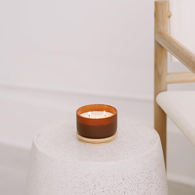 Calyan Wax Co. Mahogany & Cashmere 3 Wick Scented Candle - Image 5