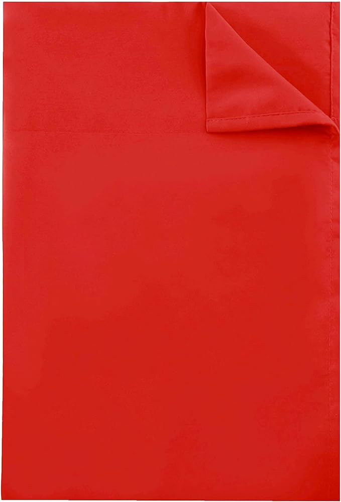 Sfoothome Full Flat Sheet Red Top Sheet, Premium Hotel 1-Piece, Luxury and Soft - Image 4