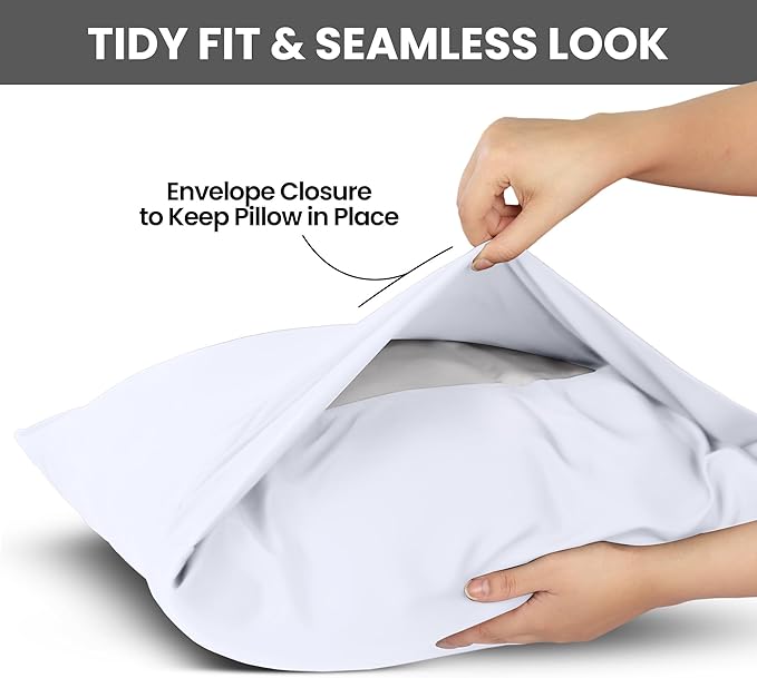 Utopia Bedding Pillow Covers King Standard Size 2-Pack – Soft Brushed - Image 3