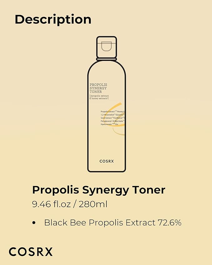 COSRX Full Fit Propolis Synergy Toner, 280ml / 9.46 fl.oz | Instant Moisture - Image 7
