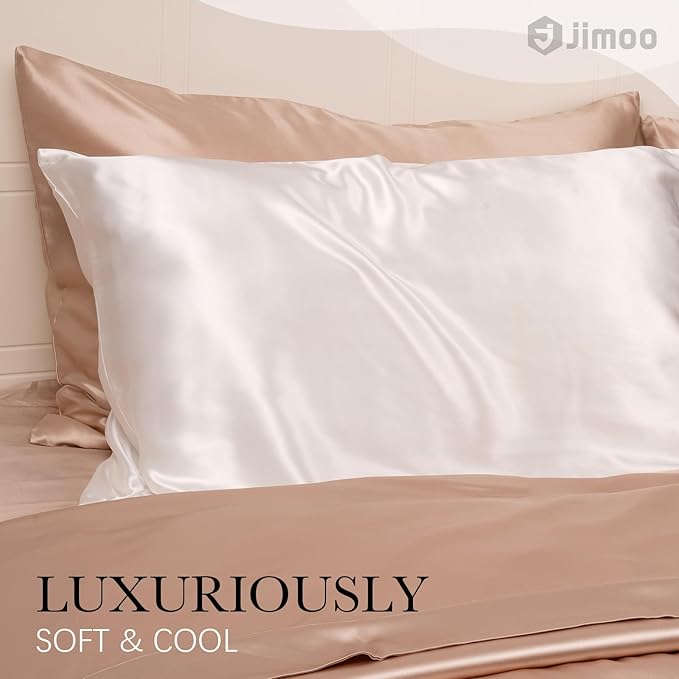 100% Mulberry Silk Pillowcase for Hair and Skin, 22 Momme Pure Natural Silk - Image 6