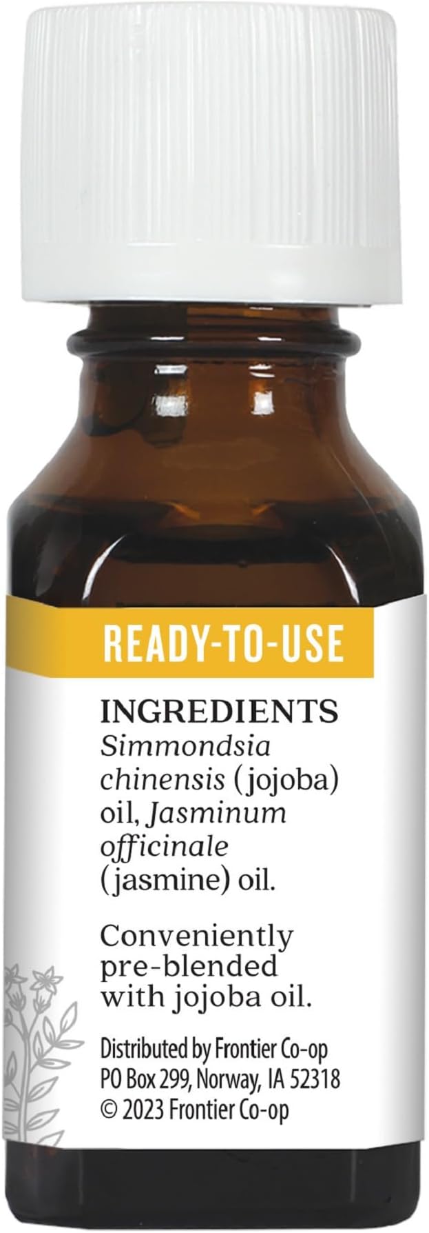 Precious Essentials Oil Jasmine Absolute w/Jojoba Aura Cacia 0.5 oz Oil - Image 4
