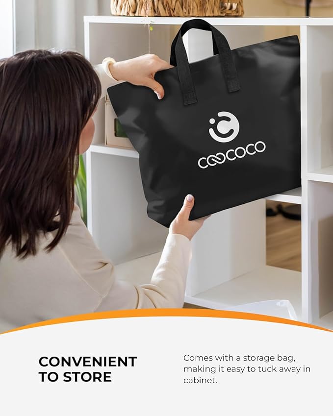 CooCoCo Back Massager with Heat, 8 Vibrating Motors Massage Chair Pad with 2 - Image 6